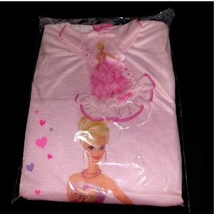 Vintage Barbie Girls Sz 8 10 Night Gown Doll Shirt
